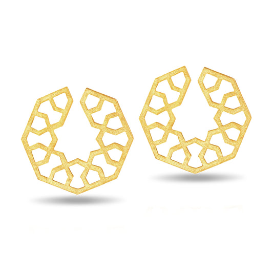 Girih Hoop Earrings