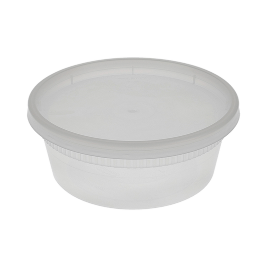 Pactiv Newspring DELItainer 8oz PP Container with LLDPE Lid, Clear (QTY 240), SKU YL2508