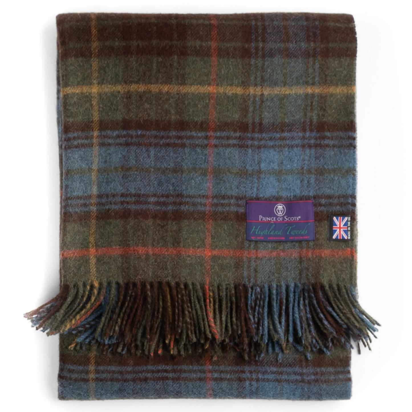Highland Tweeds Shetland Lambswool Throw (Antique Hunting Stewart) - Osadia Concept Store