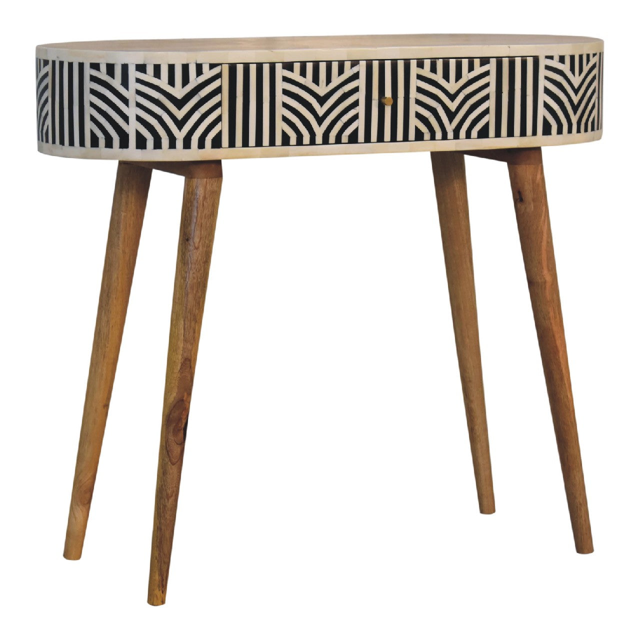Solid Wood Edessa Bone Inlay Console Table
