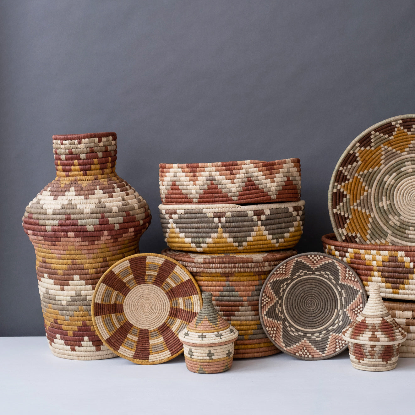 Zig Zag Grandmother Vase ~ Elevate Collection