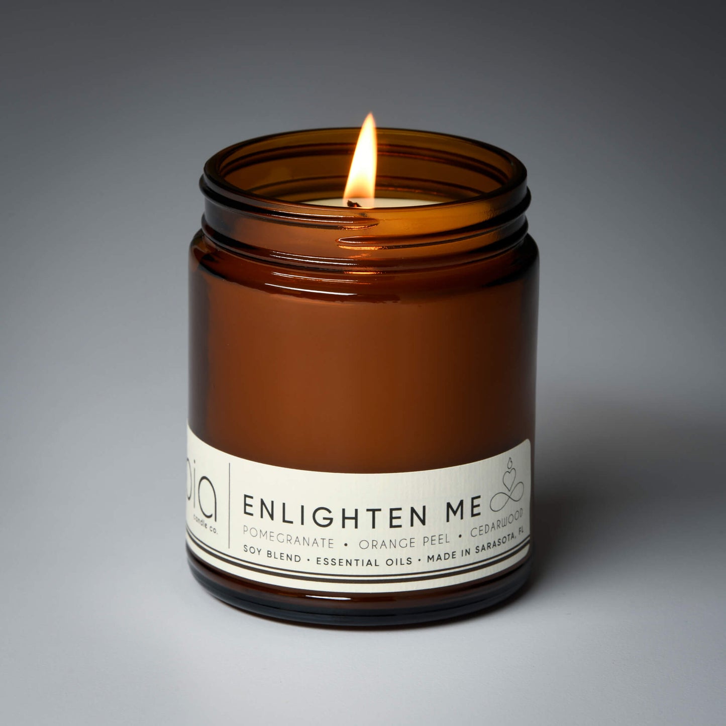 Enlighten Me Soy Blend Candle — Orange Peel, Pomegranate & Vanilla