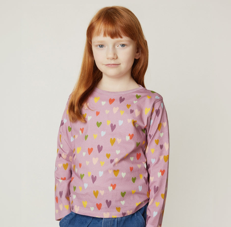 Mini Hearts Long Sleeve T-Shirt