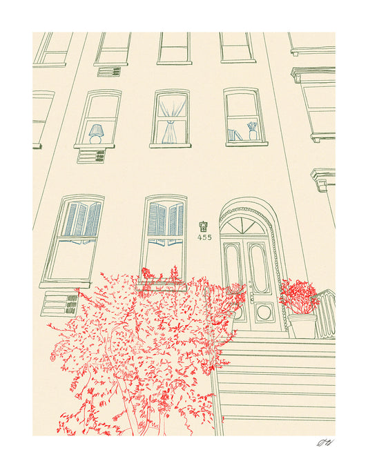 Townhouse Print by Stephanie Browne