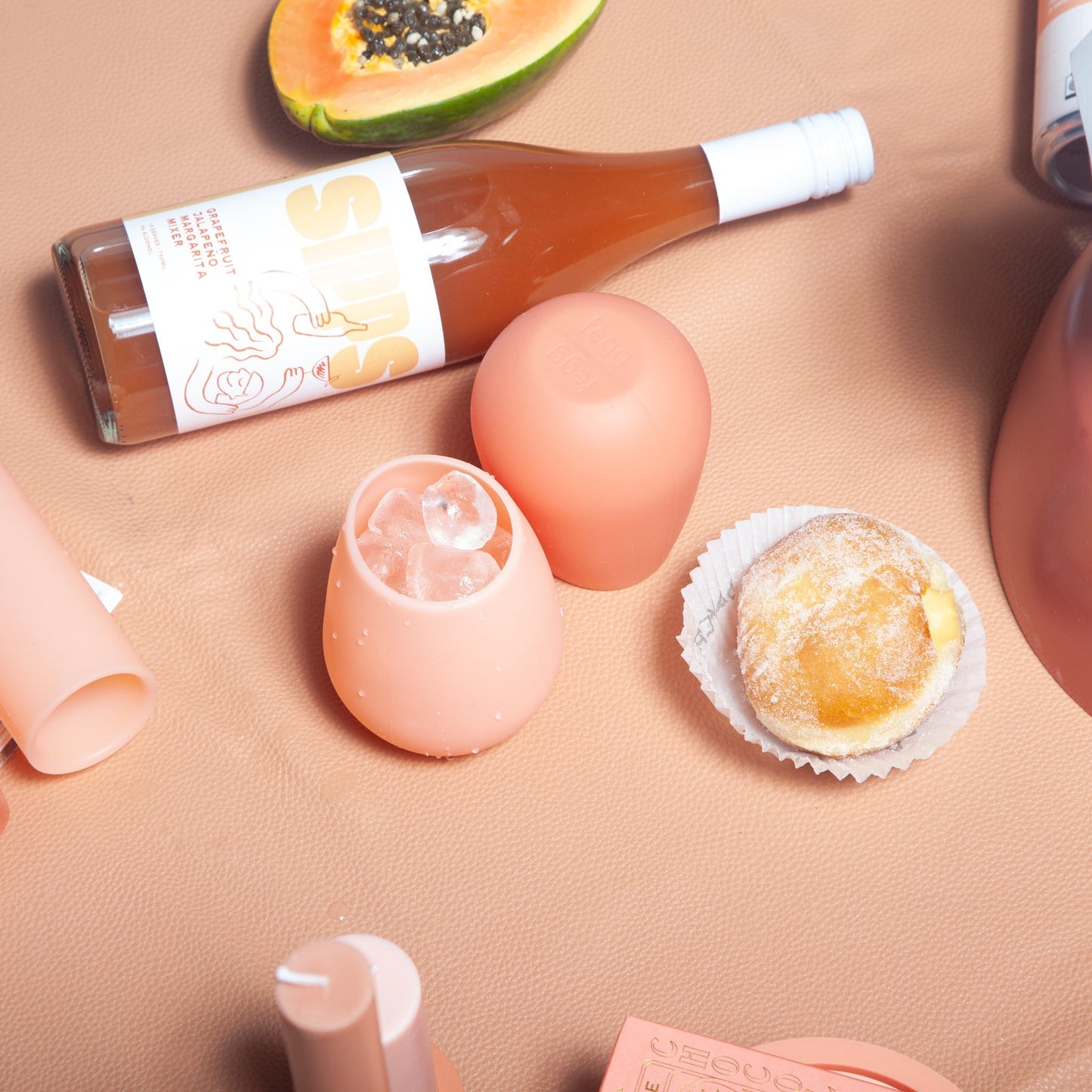 terra + peach | fegg | silicone unbreakable glasses