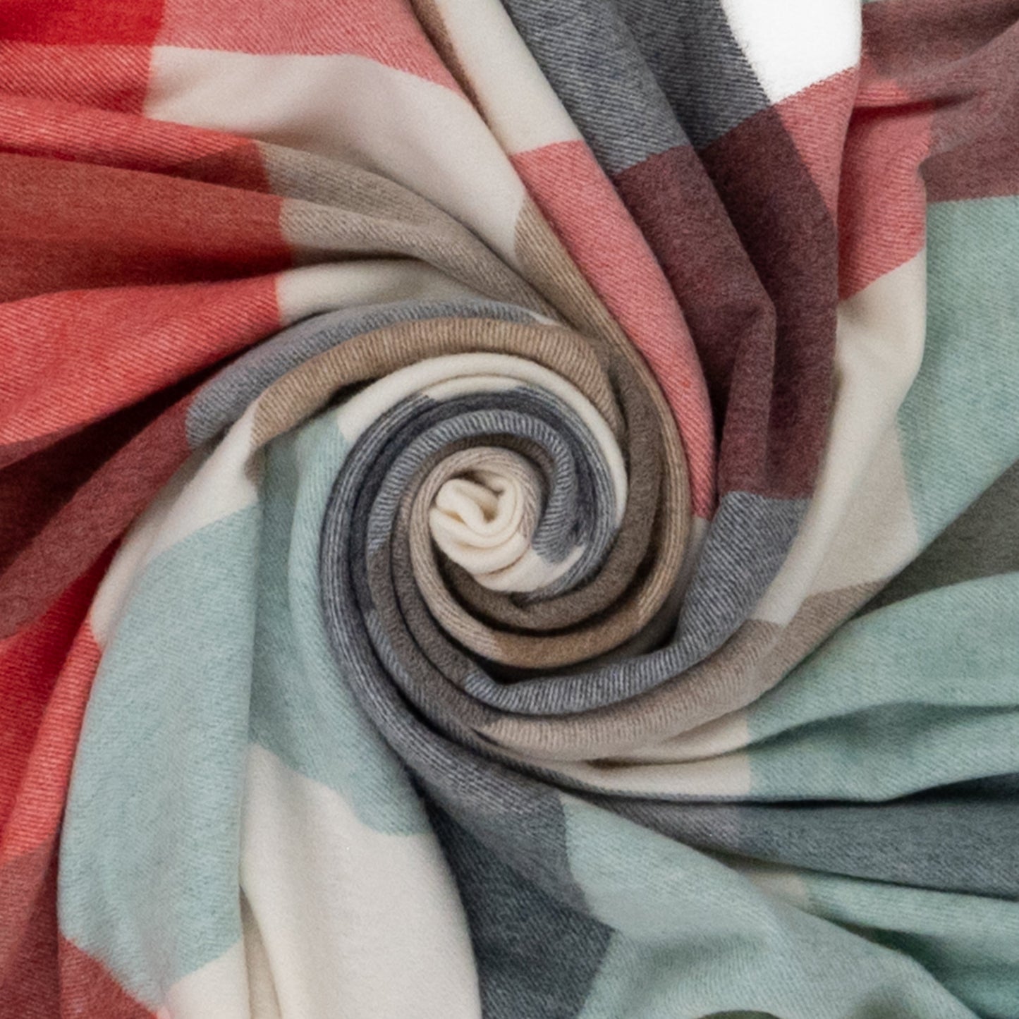 Southampton Home Merino Wool Throw – Block Melon | UK Made