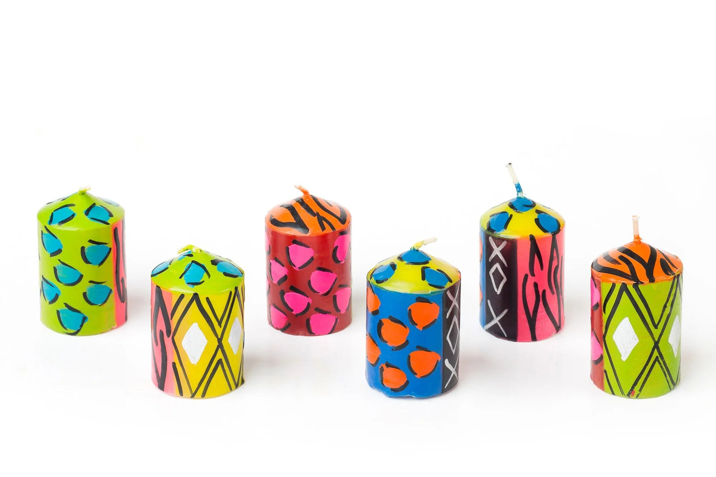 Wild Animal Painted Candles