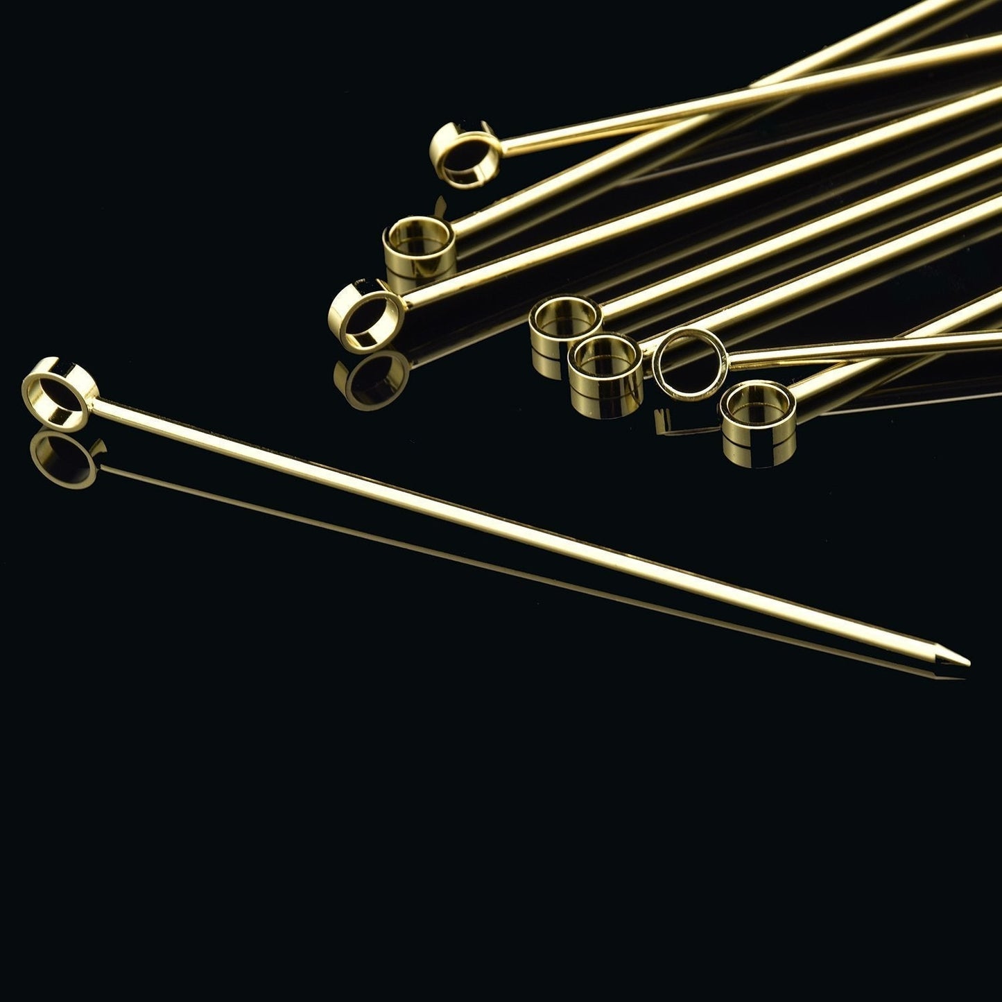 8-Pack Professional XL-Cocktail Picks (Gold)