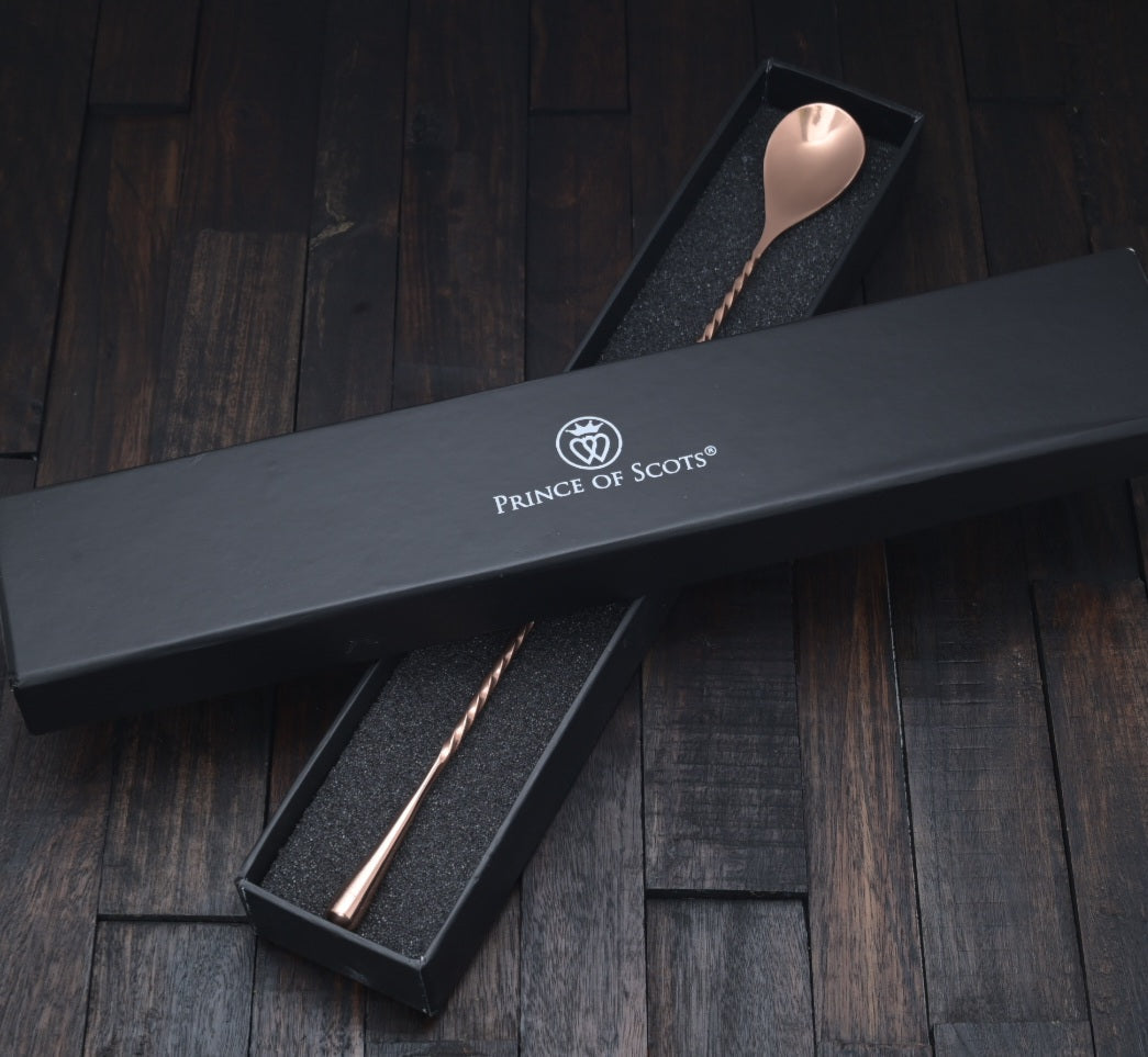 Copper Plate Tear Drop Bar Spoon (Premium Gift Box)