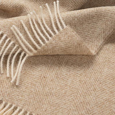 Southampton Home Shetland Lambswool Herringbone Throw