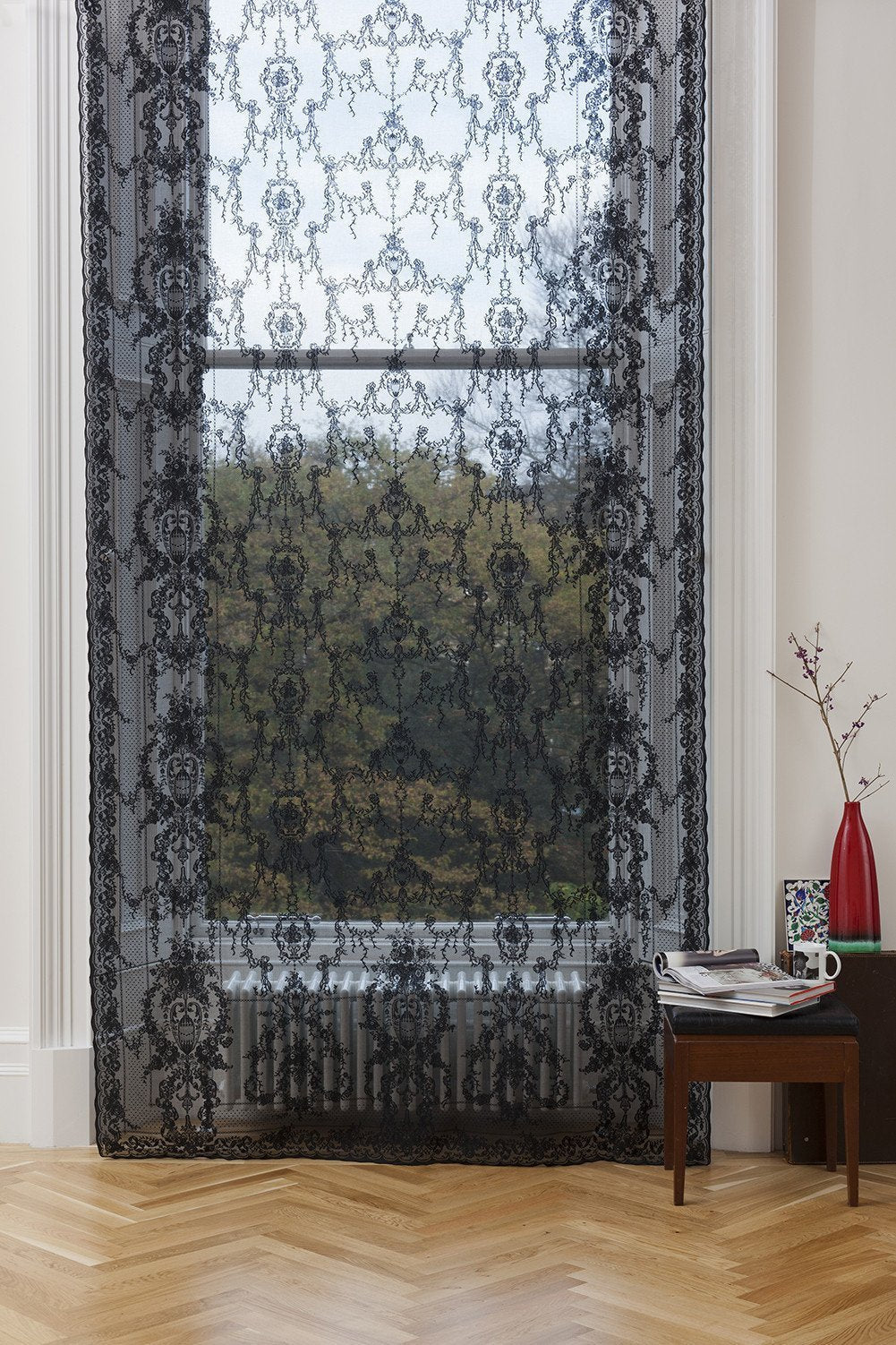 Premium Sheer Panels: The Linda - Black