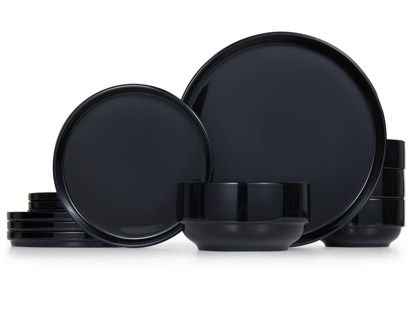 Dinnerware Set, 12 Piece Service for 4, Ceramic, Cambridge Classics