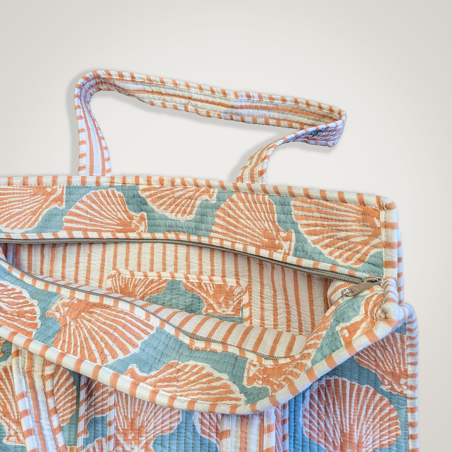 Peach Shells Tote Bag