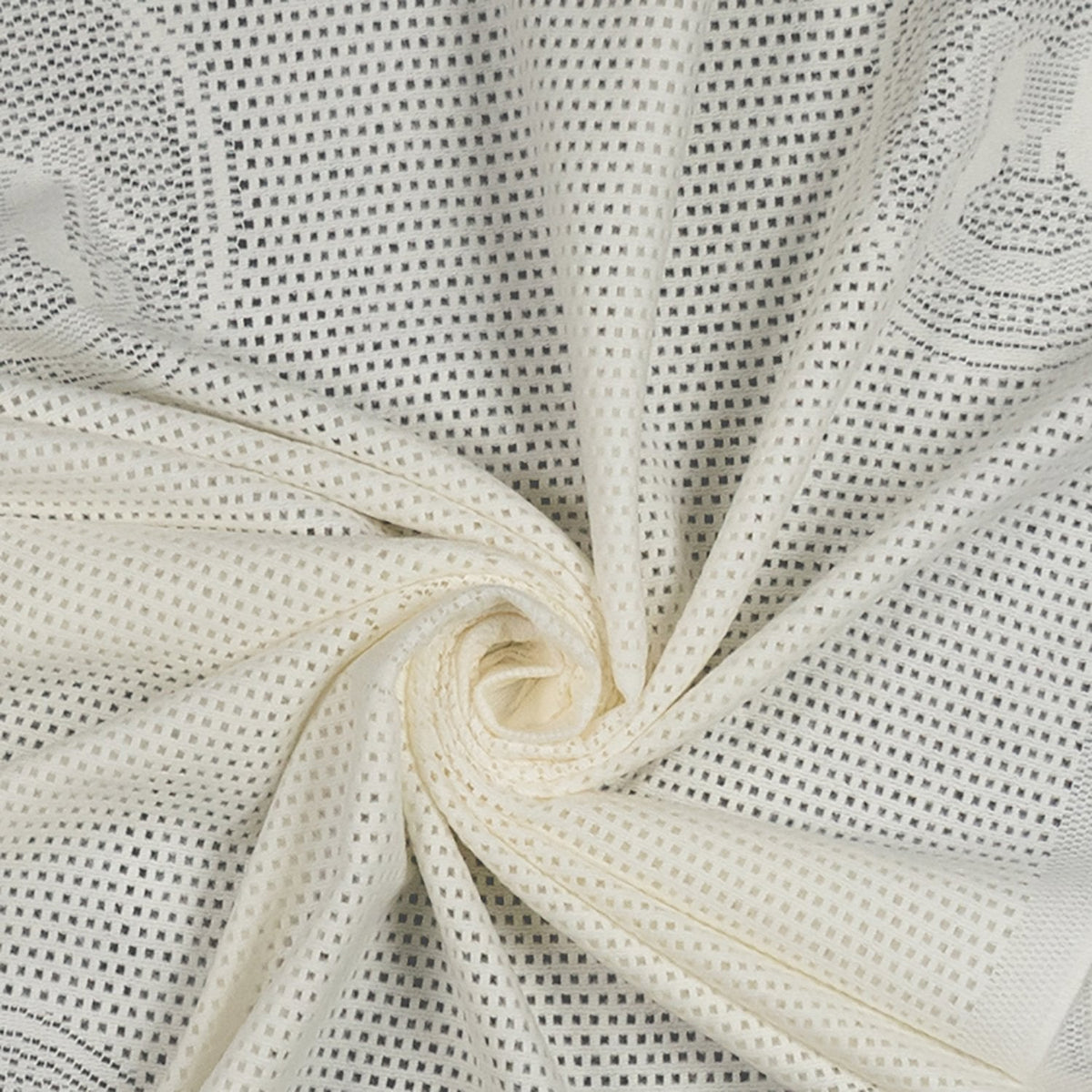 Southampton Home Lace Weave Rocking Horse Baby Blanket - Ivory