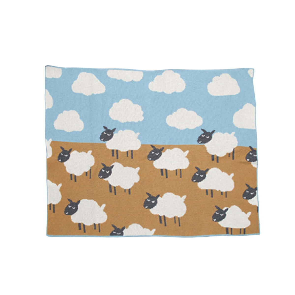 Baby Sheep - Cotton Knit Blanket