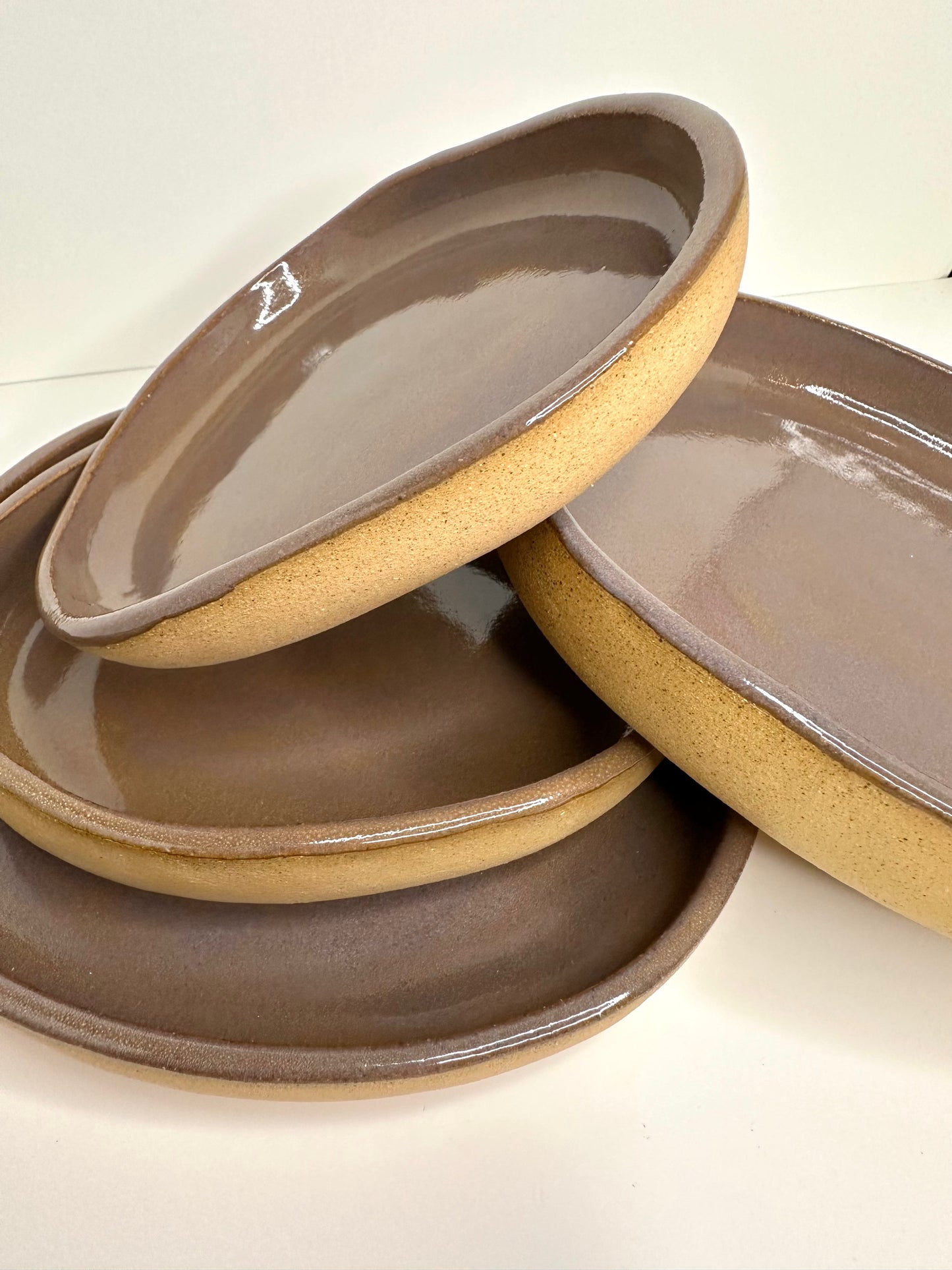 FRECKLE PLATES. Medium & Small (8.5 and 6 inches)