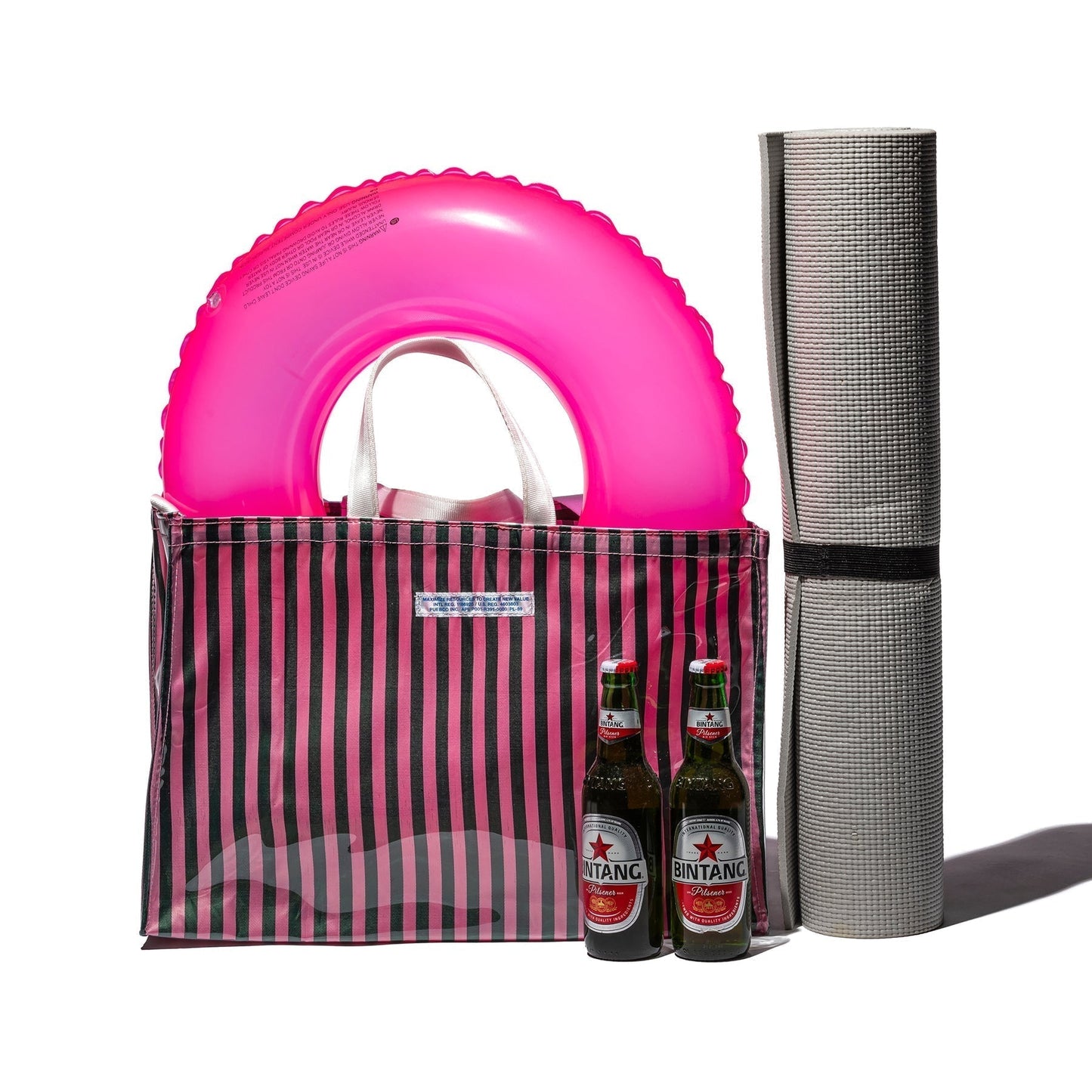 Covered School Tie Fabric Market Bag