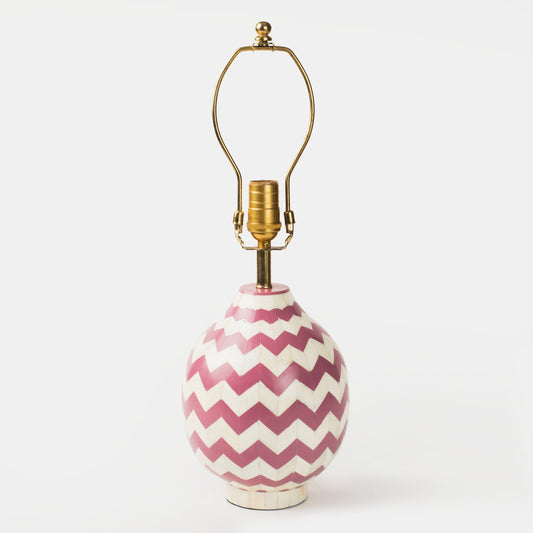 Lavender Herringbone Table Lamp