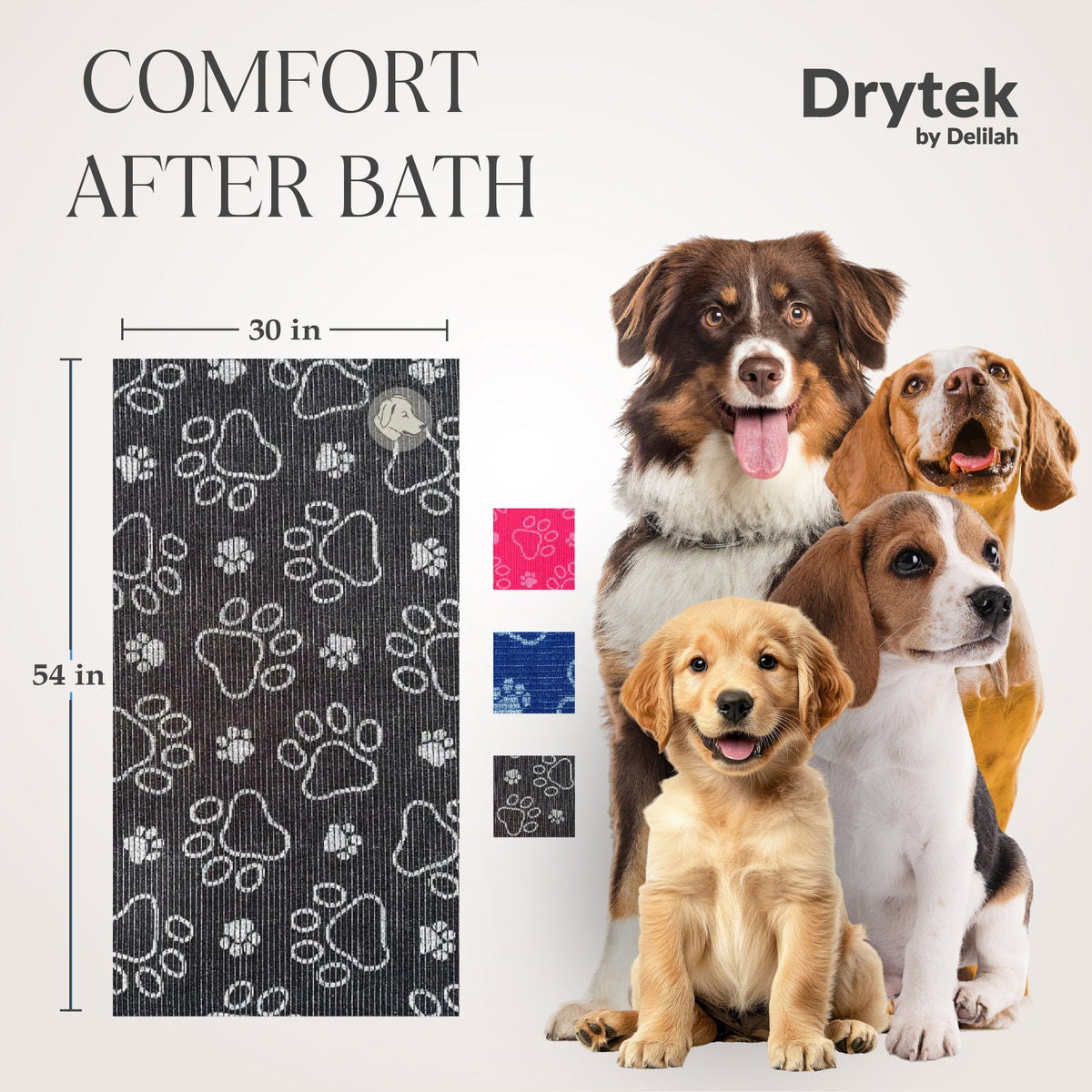 Delilah Home Drytek Dog Bath Towel