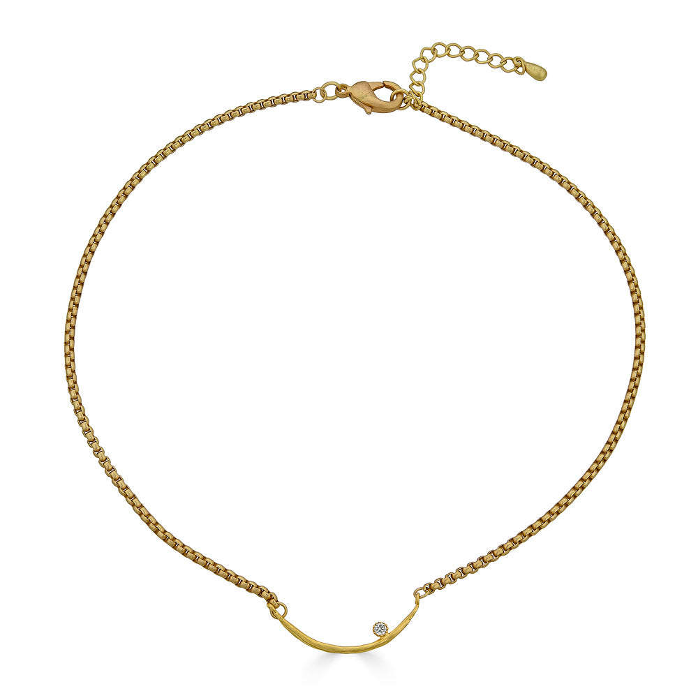 Curved Bar Necklace