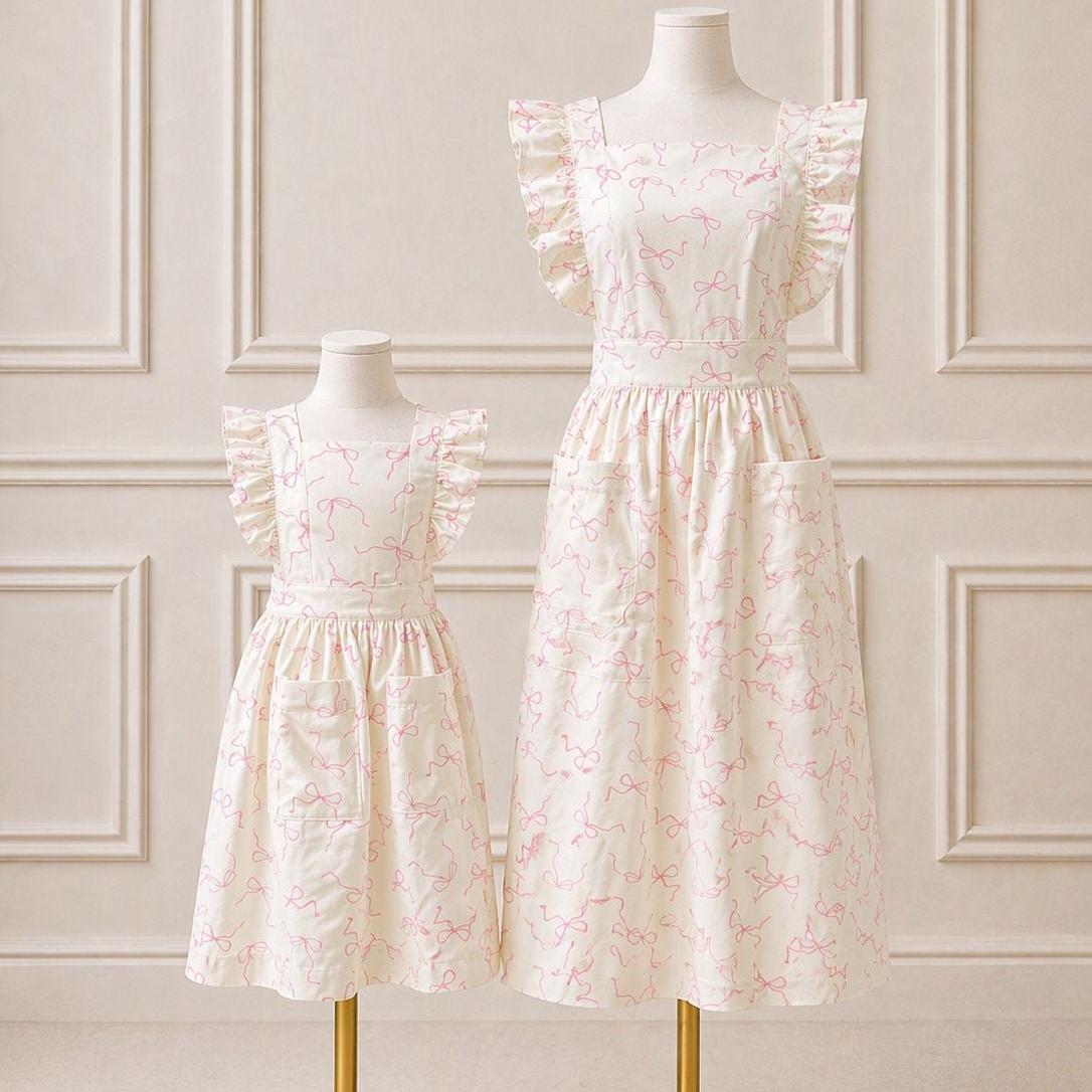 Coquette Pink Bow Little Hostess Apron