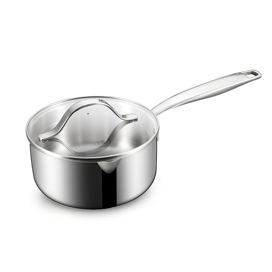 BE | LIVING Essential Series Sauce Pan with Lid 20 cm (Triply stainless steel)