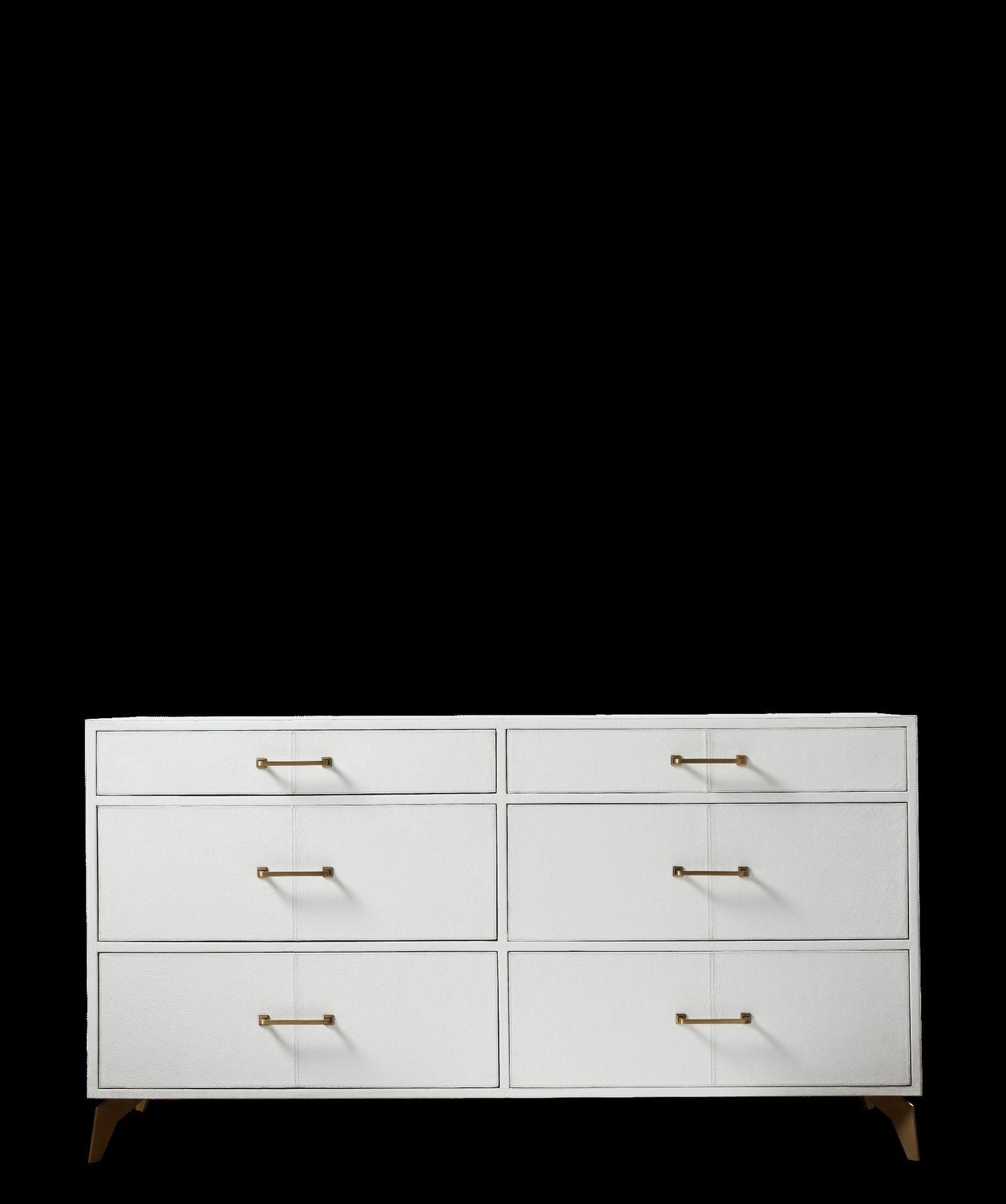 Berkeley Six Drawer Leather Dresser
