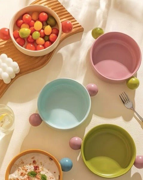 Small Gelato Serving Bowl - Cute Dopamine Whimsical Ceramic Dinnerware