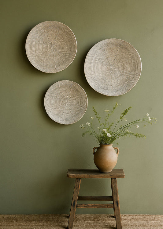 White Washed Makenge Basket