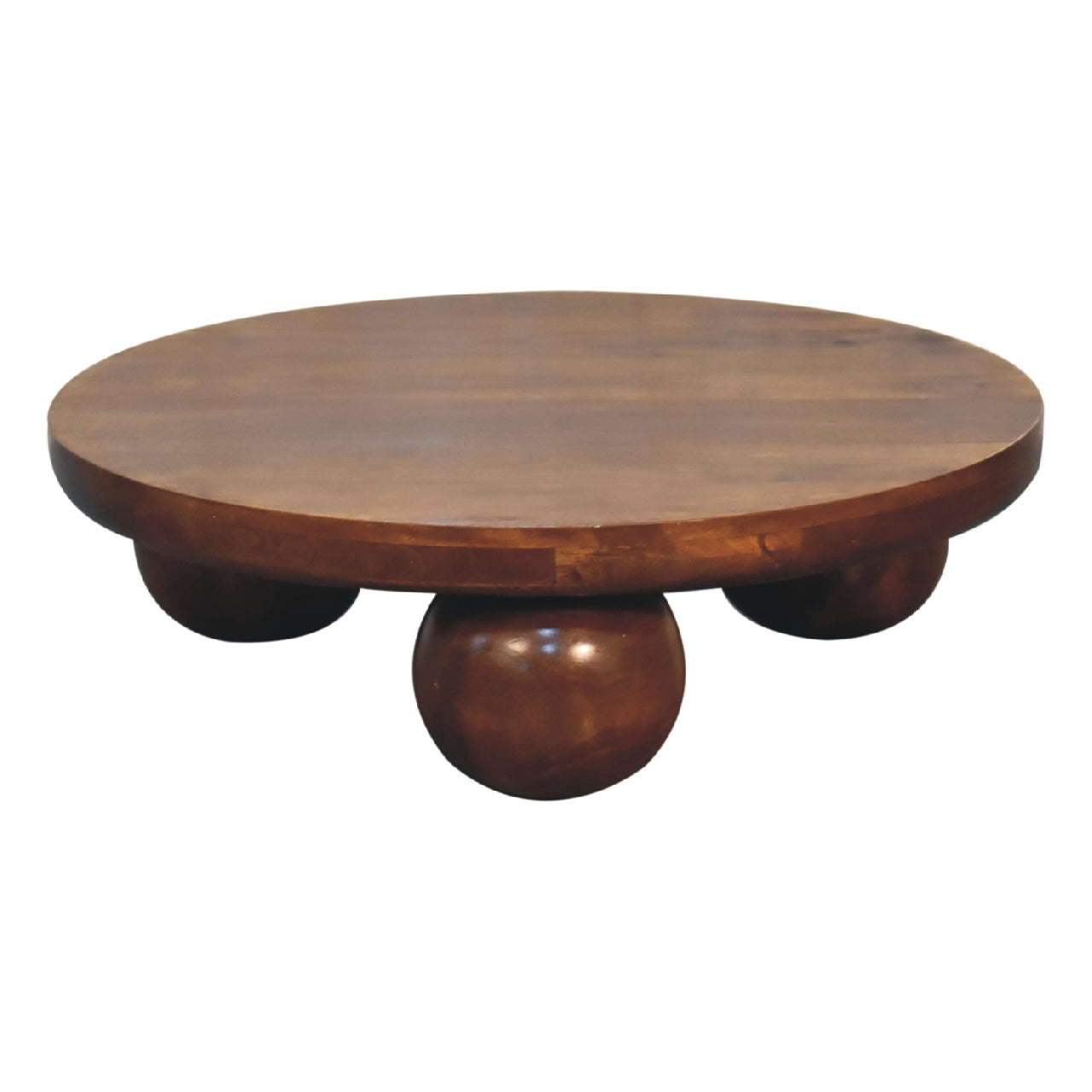 Solid Wood Central Ball Table