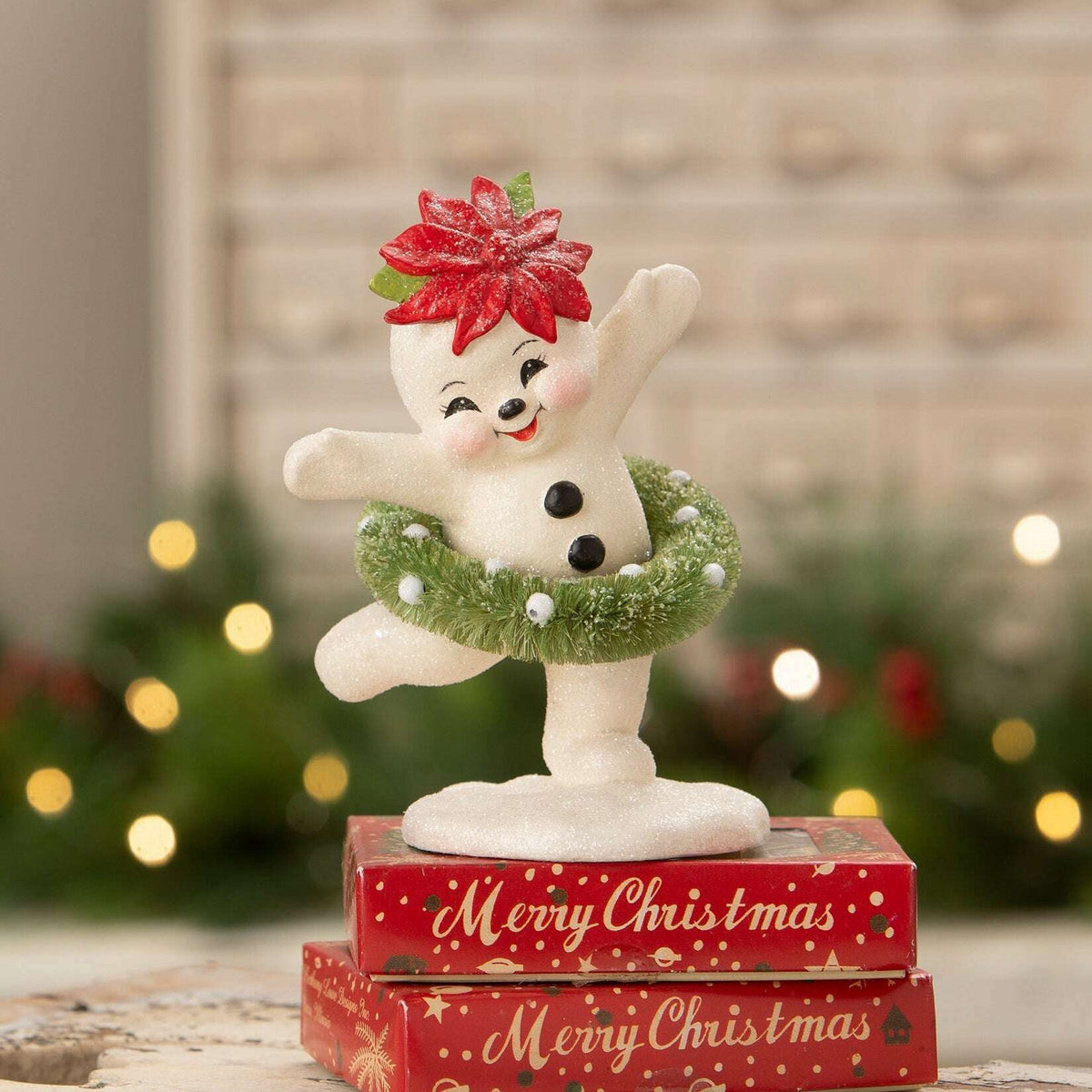 Dancing Snowman Girl | Bethany Lowe | Christmas Decor