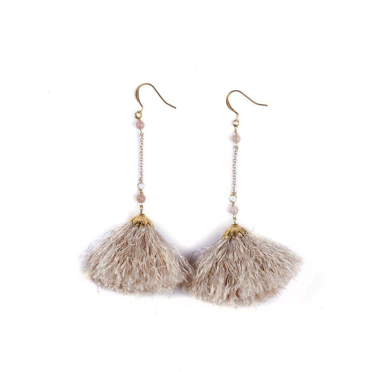 Dangling Tassel Earrings - Thailand