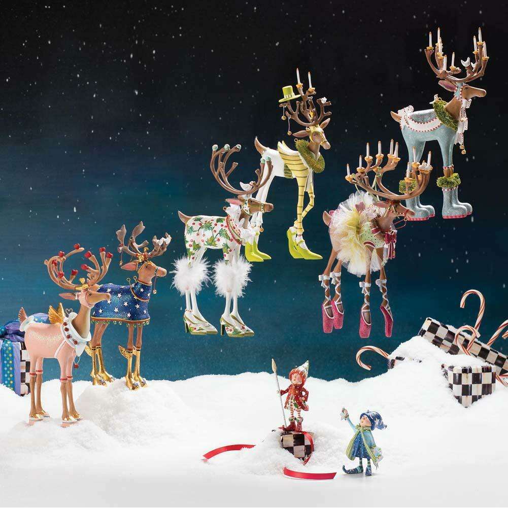 Dash Away Cupid Reindeer Figure by Patience Brewster
