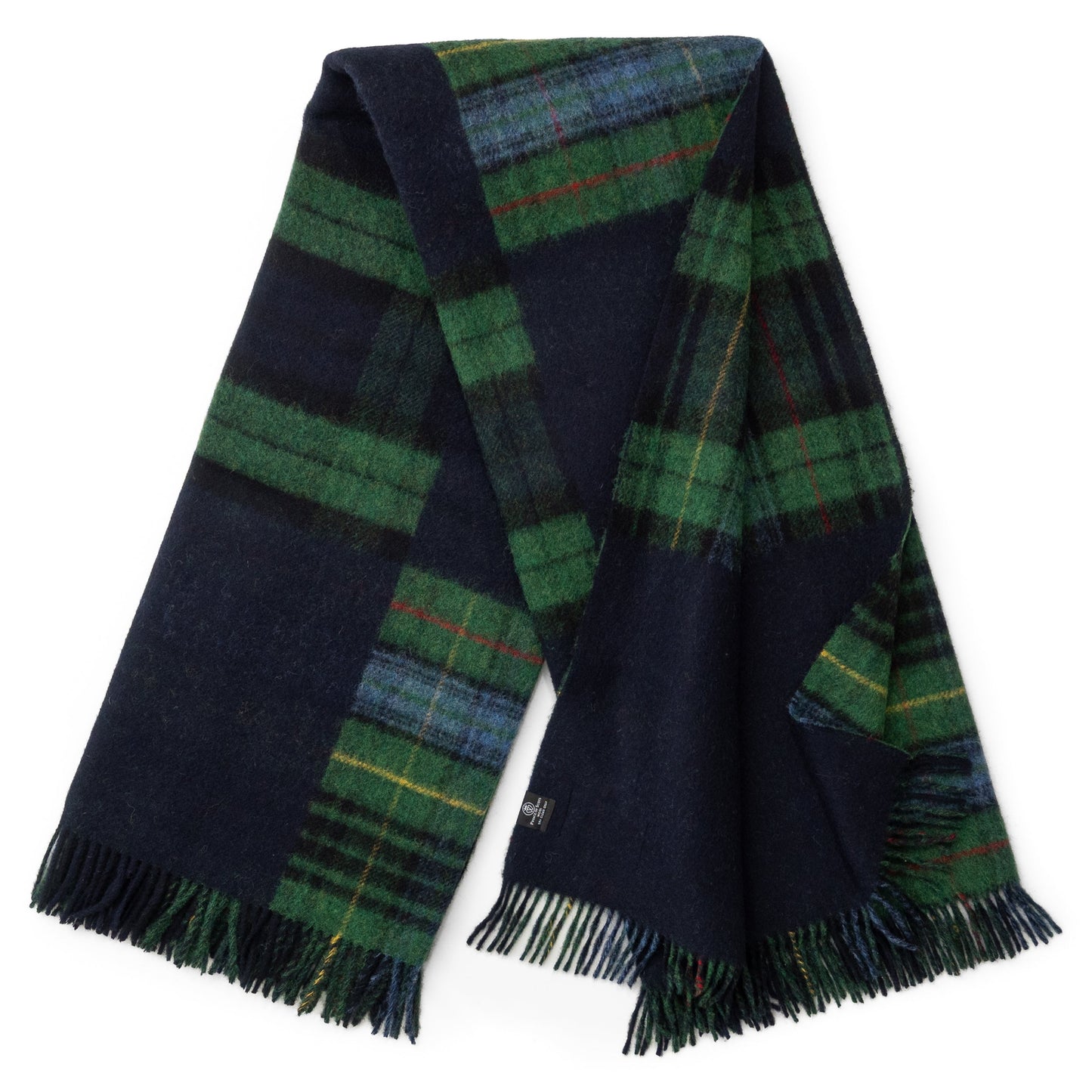 Highland Tweeds Double Cloth Reversible Throw (Classic Patchwork)