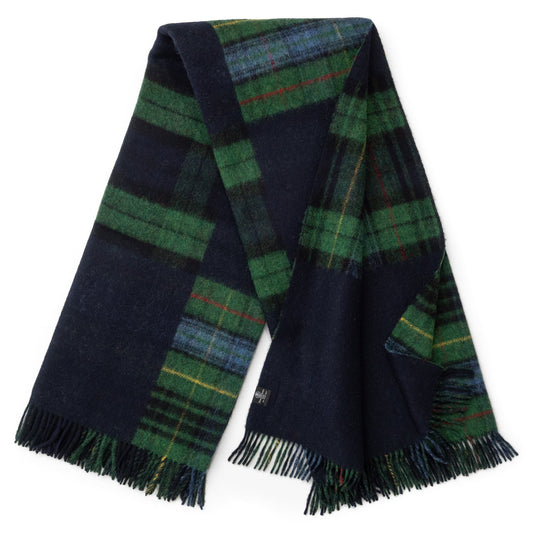 Highland Tweeds Double Cloth Reversible Throw (Classic Patchwork)