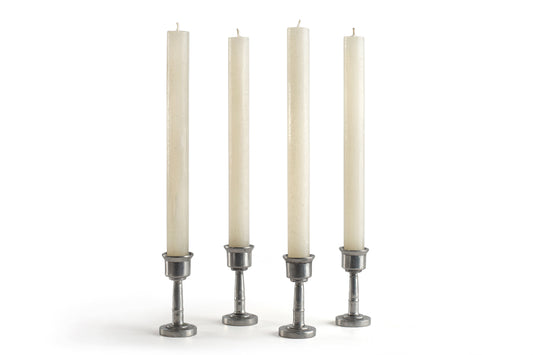 Luma Afrika Frosted 9" Tapers - Cream - 4 Pack