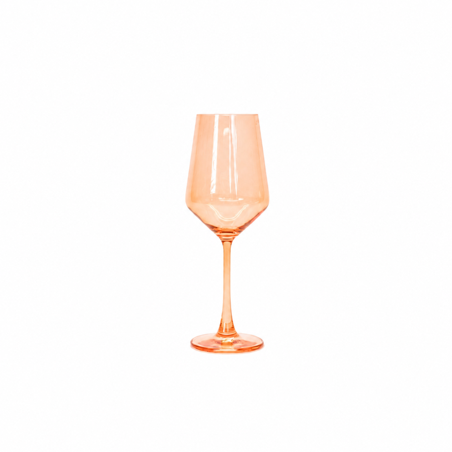 Creamsicle - Colored Wine Glass