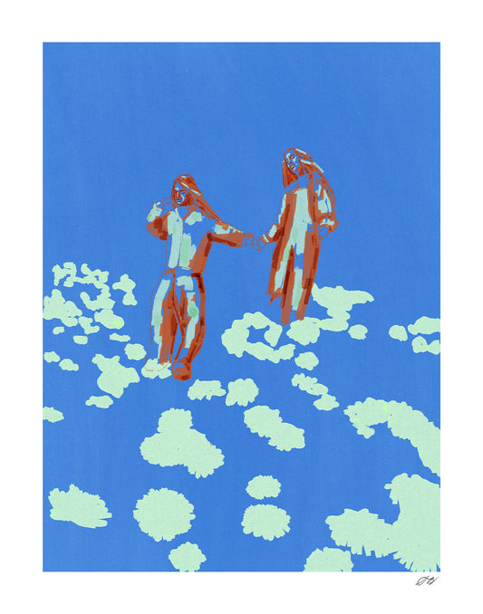 Frolickers Print by Stephanie Browne