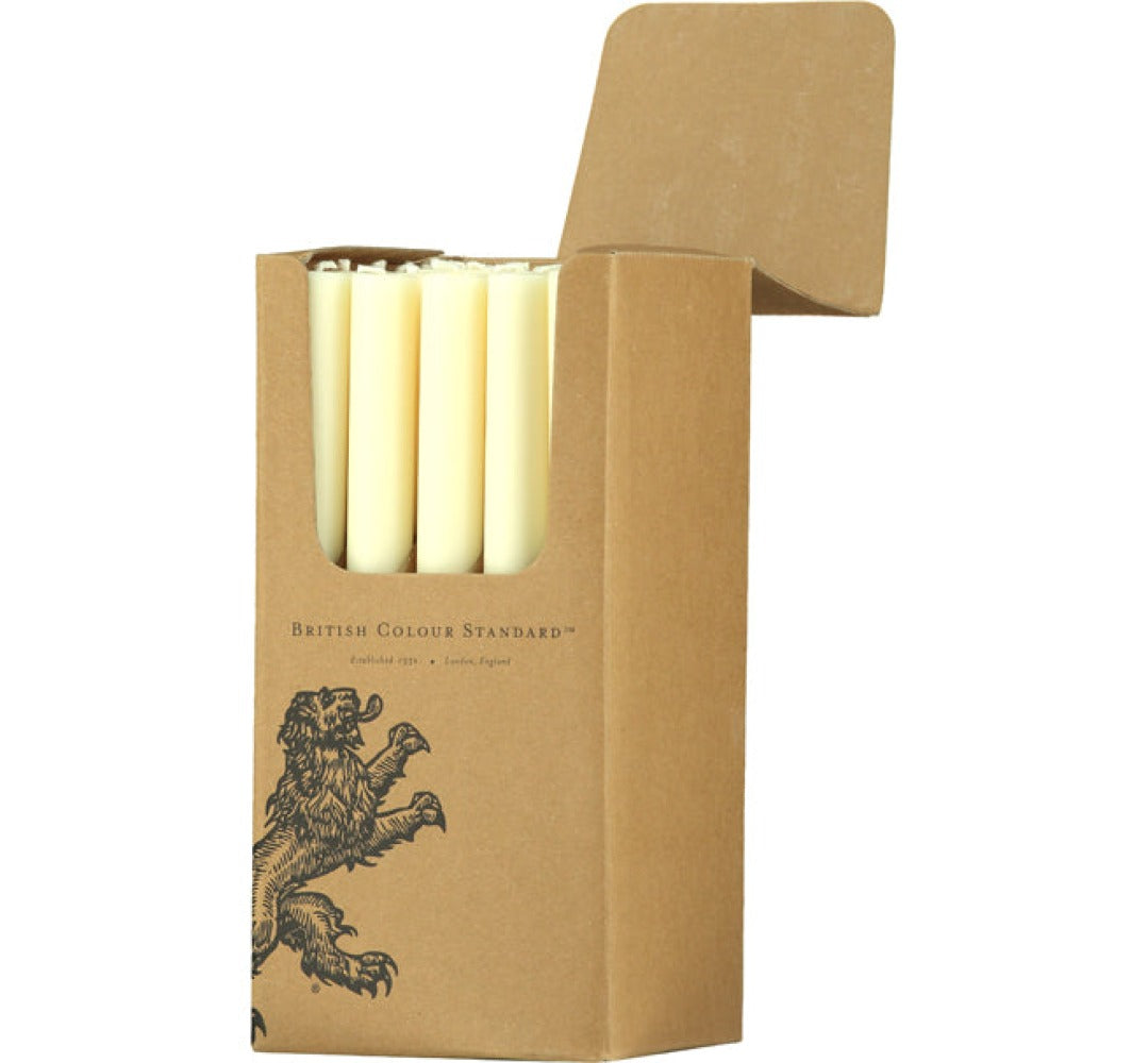 S/25 Pearl White Dinner Candles