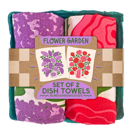 Flower Garden - Dish Towel Set of 2