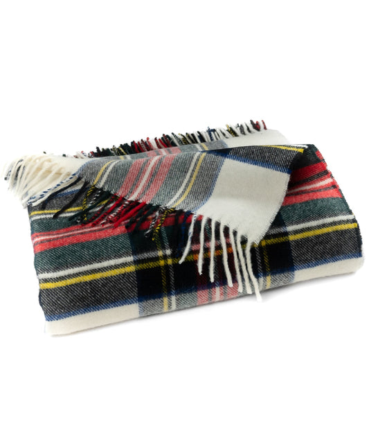 Highland Tartan Tweed Merino Wool Throw ~ Dress Stewart ~ - Osadia Concept Store