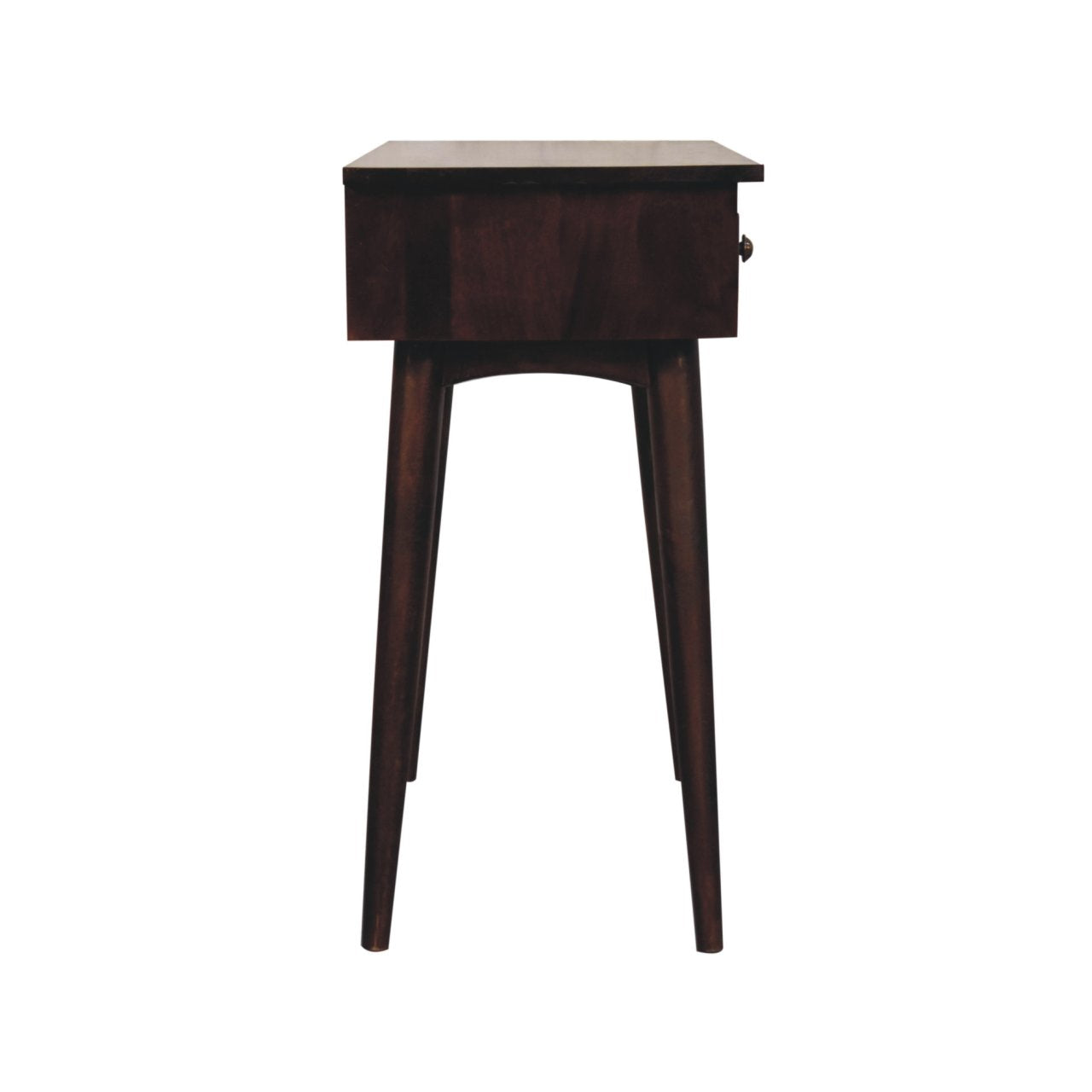 Solid Wood California Walnut Hallway 2-Drawer Console Table