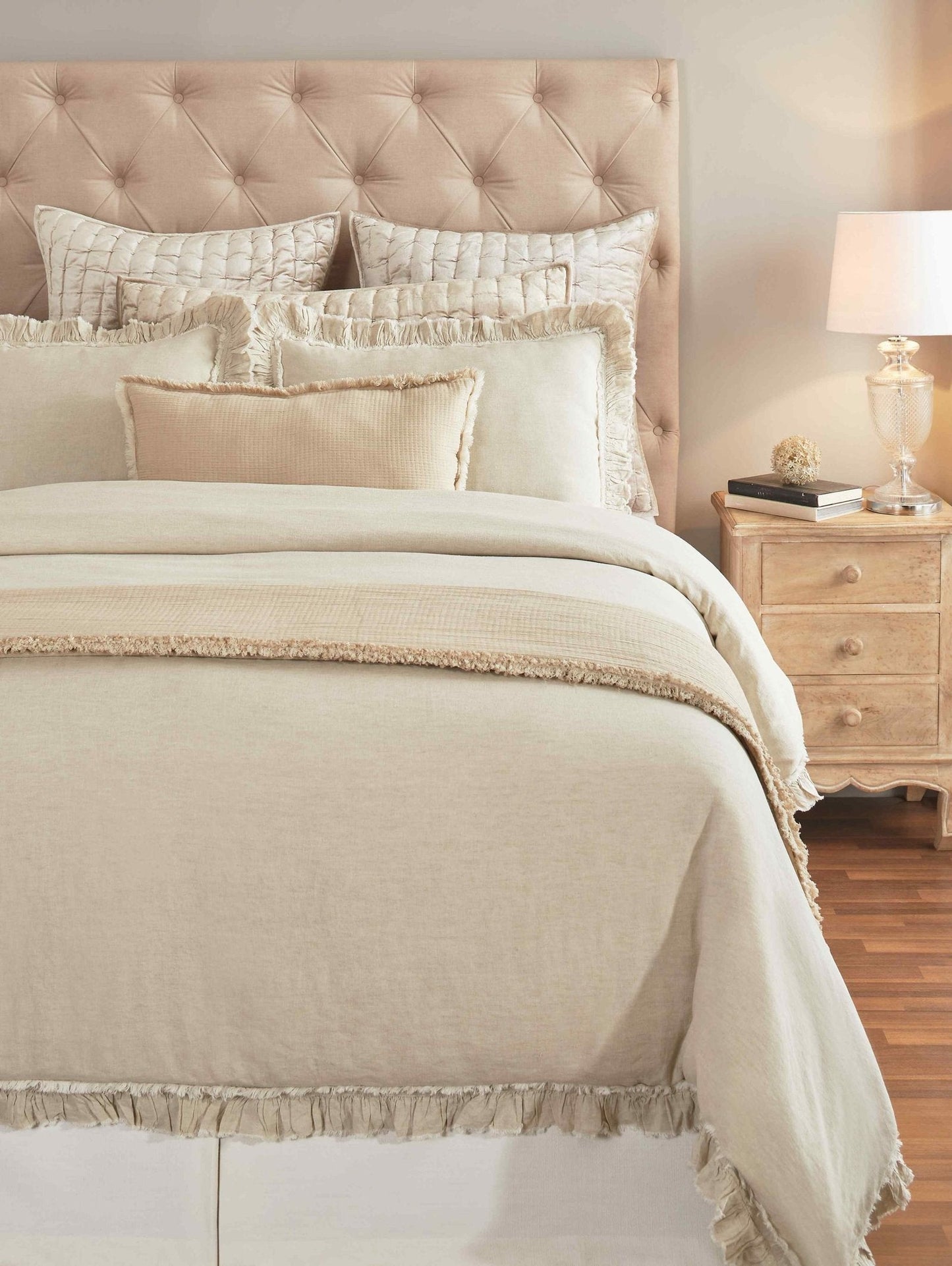 Ruffle European Linen Duvet Cover