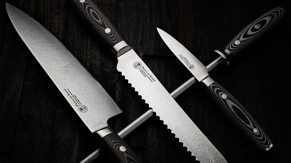 Damascus Knife 4 Piece Gift Set