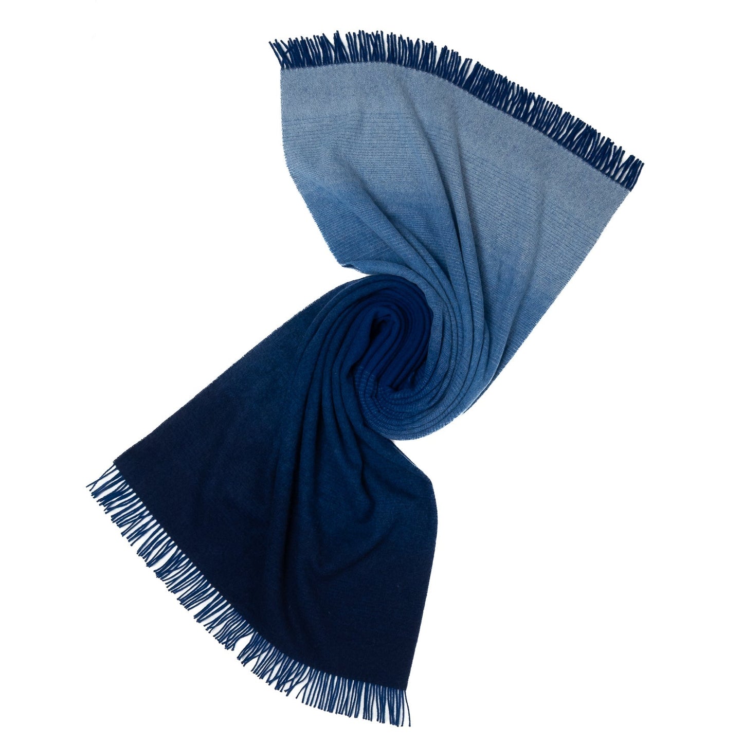 Whisper Ombre Merino Throw in Deep Water | Prince of Scots - Osadia Concept Store