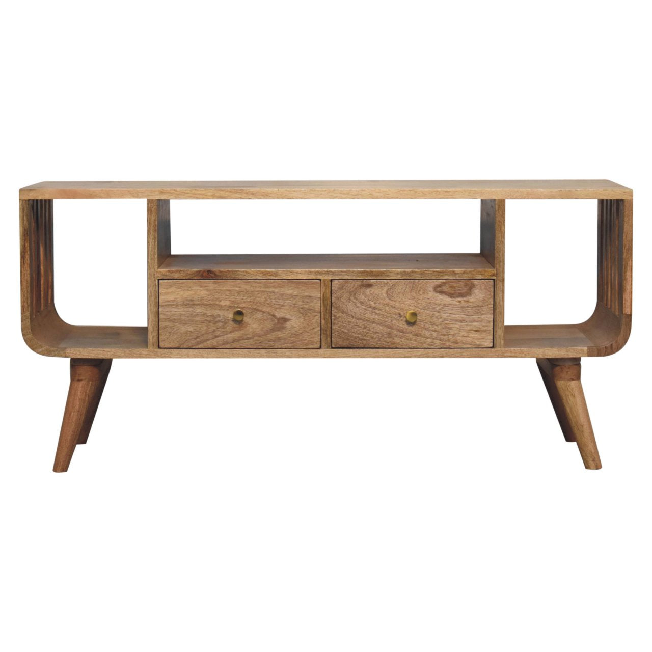 Solid Wood Soba Nordic Multi Media Unit