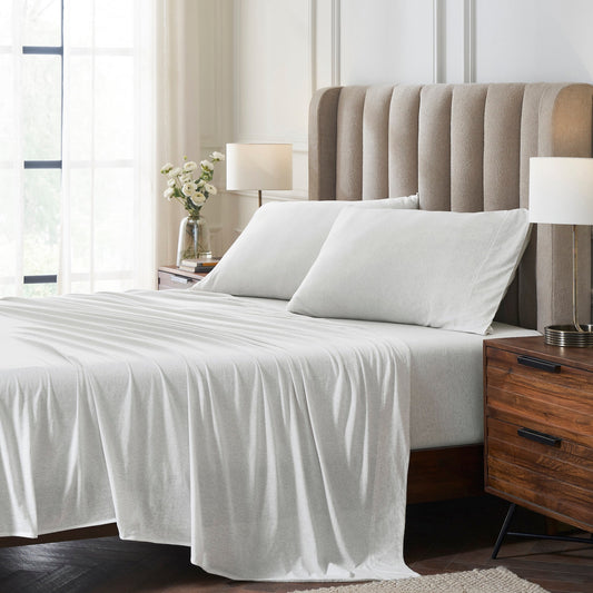 Halston Cotton Melange Jersey Sheet Set