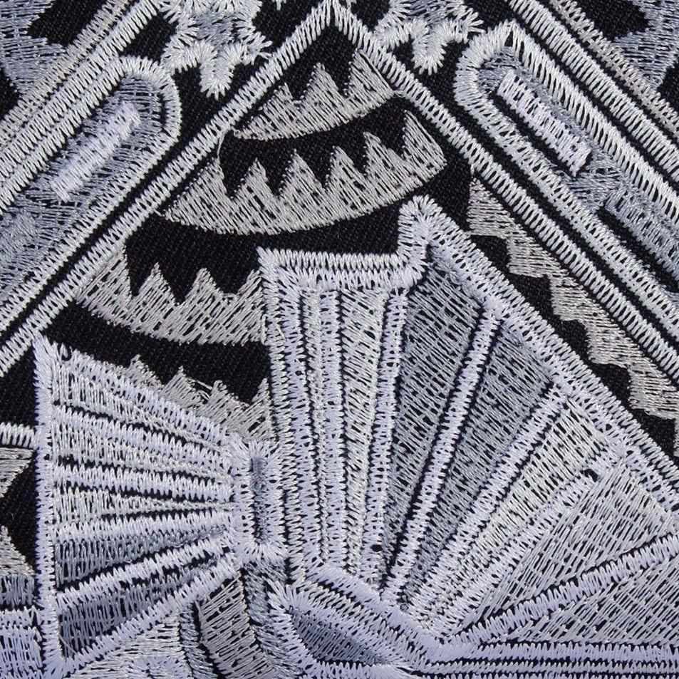 Deco Jaw Embroidered Wallet - Thailand