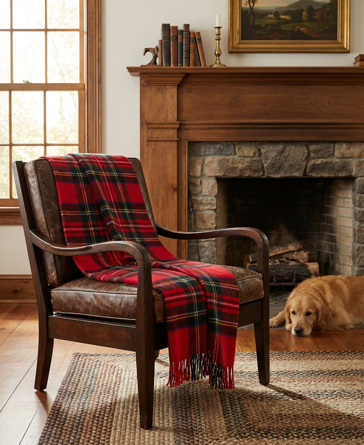Prince of Scots  Merino Wool Throw - Royal Stewart