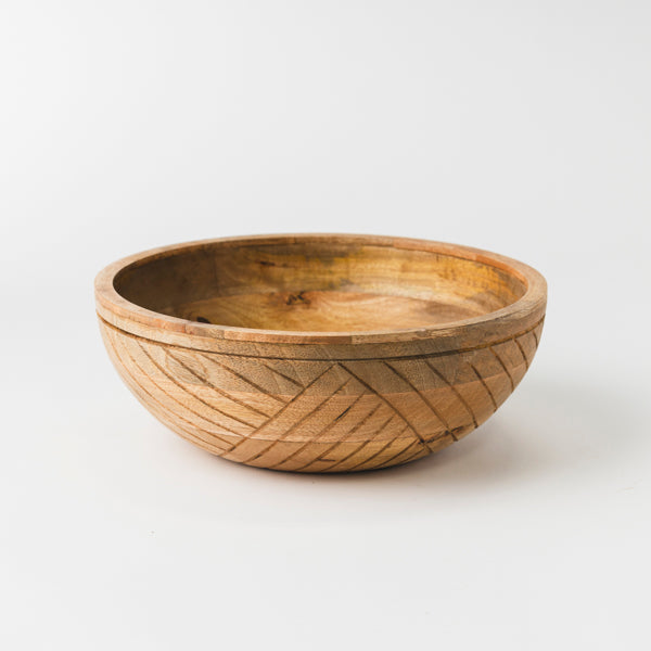 Earthlines Handcrafted Nested Mango Wood Bowl